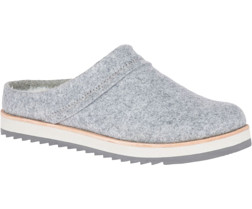 Buty Merrell Juno Clog Wool - Slip Ons Damskie Merrell - Jasny Szare [CDVRI-5940]